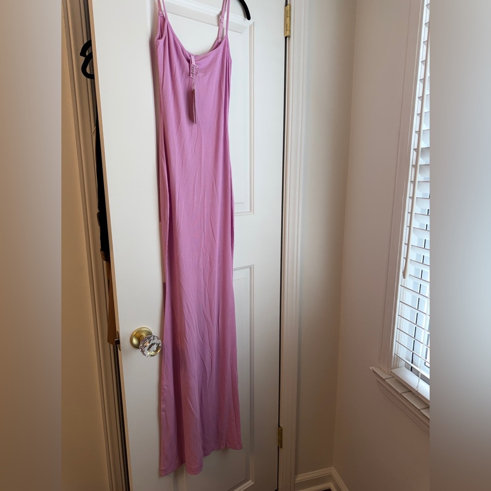 Skims Lilac Spaghetti Strap Maxi Dress
